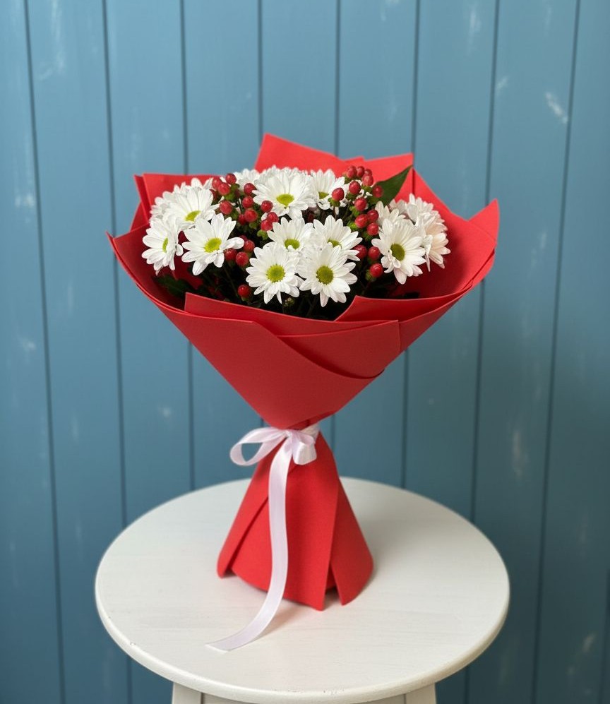 Букет цветов из: Хризантемы в Никологоры