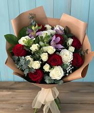 Букет цветов из:  Розы и Альстромерии в Никологоры