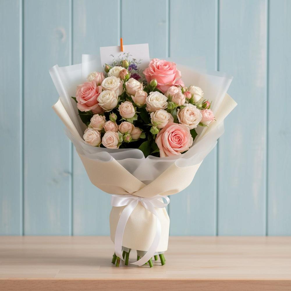 Букет цветов из: Розы в Никологоры