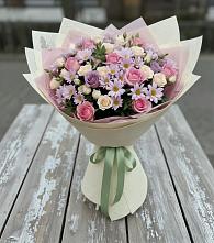 Букет цветов из:  Розы и Хризантемы в Никологоры
