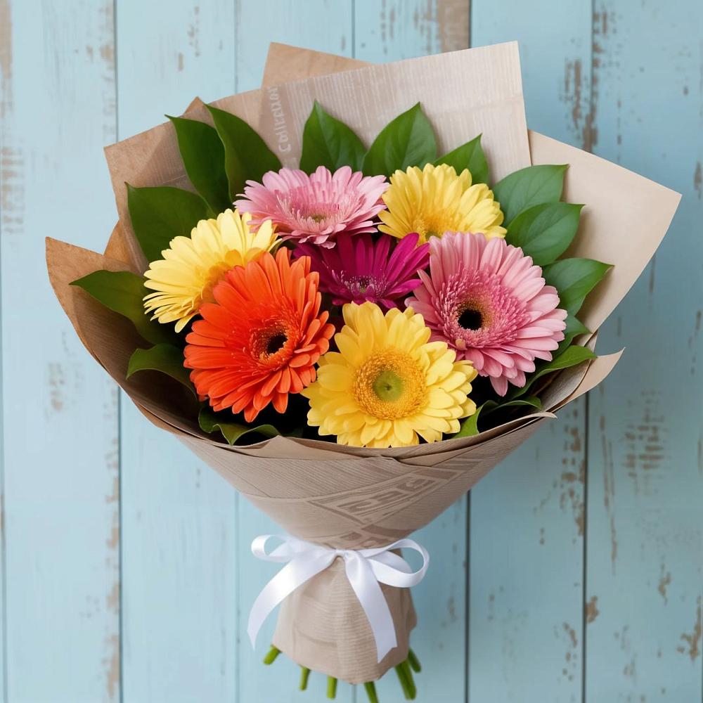 Букет цветов из: Герберы в Никологоры