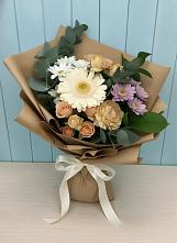 Букет цветов из:  Герберы и Хризантемы в Никологоры