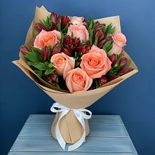Букет цветов из:  Розы и Альстромерии в Никологоры