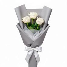 Букет 3 белые розы #REPLACE_PRED# Никологоры