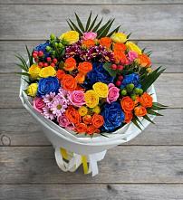 Букет цветов из:  Розы и Хризантемы в Никологоры