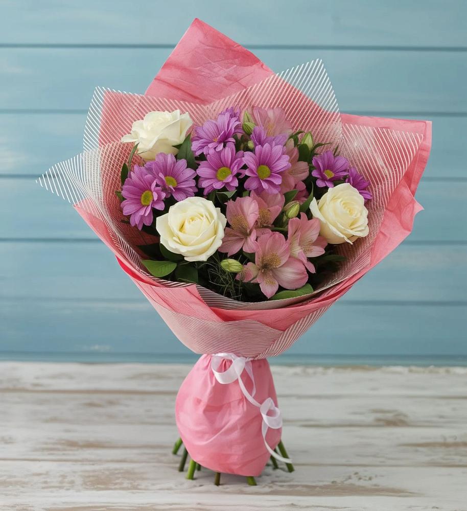 Букет цветов из: Герберы в Никологоры