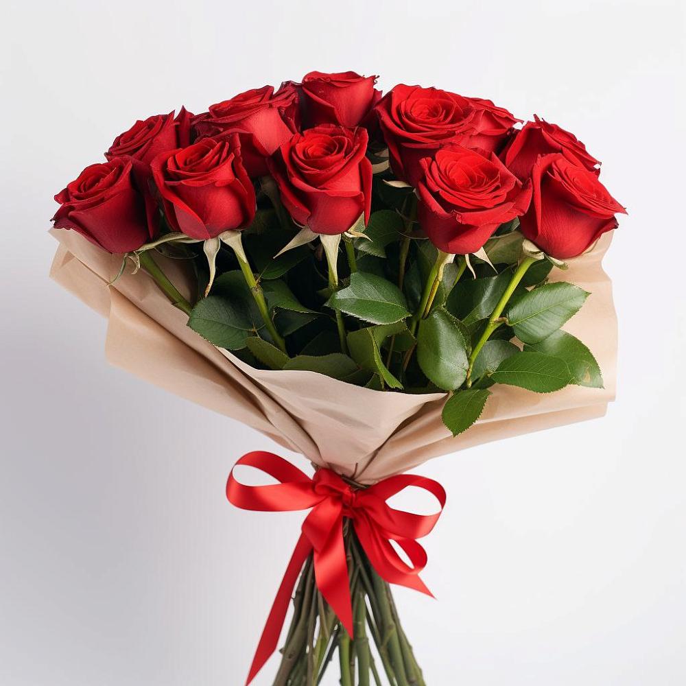 Букет 11 Красных роз Эдлесс Лав в Никологоры