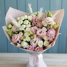 Букет цветов из:  Альстромерии и Розы в Никологоры