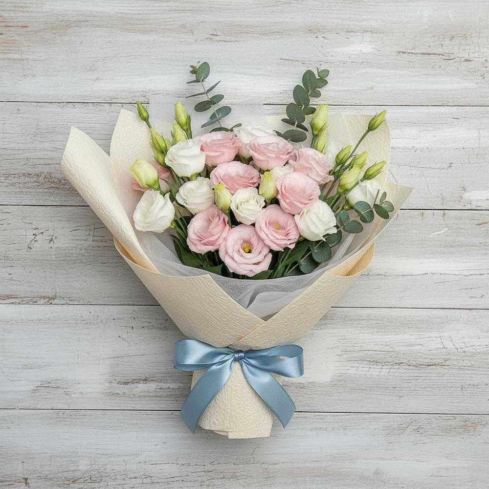 Букет цветов из: Лизиантусы в Никологоры